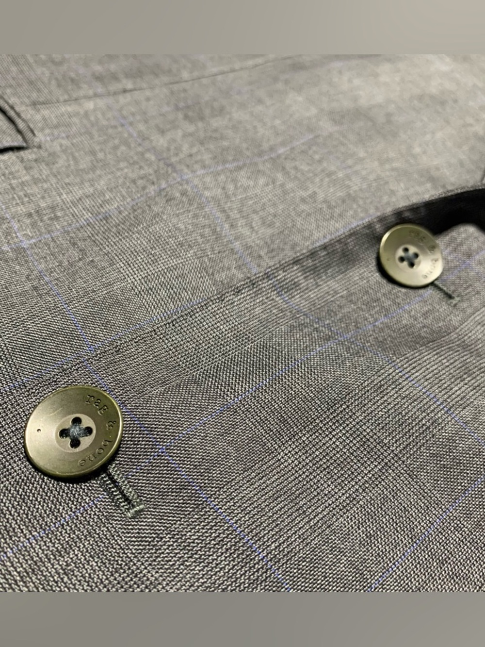 Rag & Bone Blazer Suit 100% Wool Gray Mens Size US 40 Pant Size 30x32 - Picture 8 of 14
